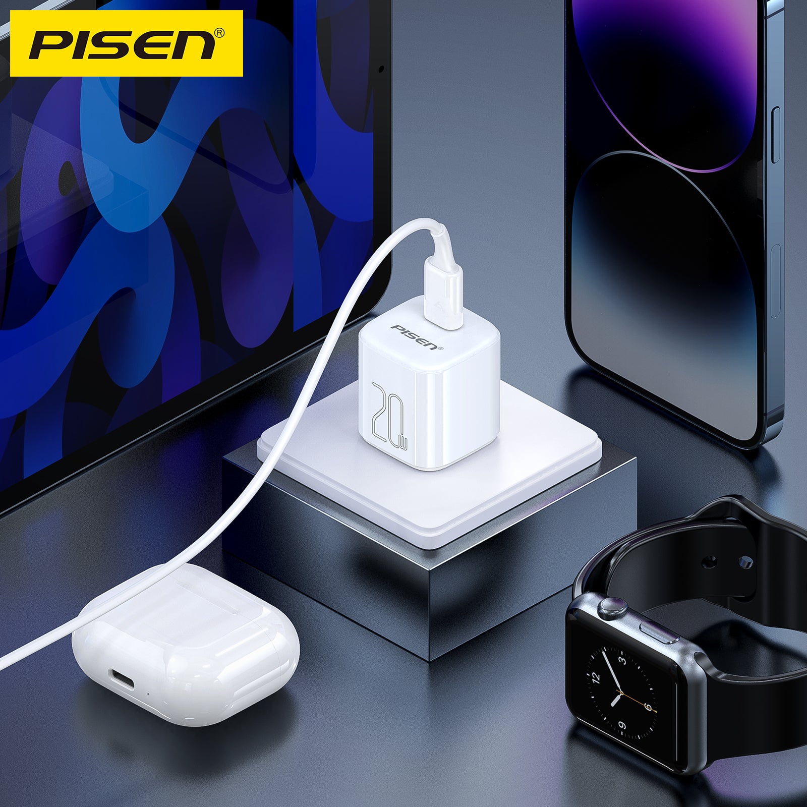 Pisen Quick 20W USB-C Fast Charger (US)