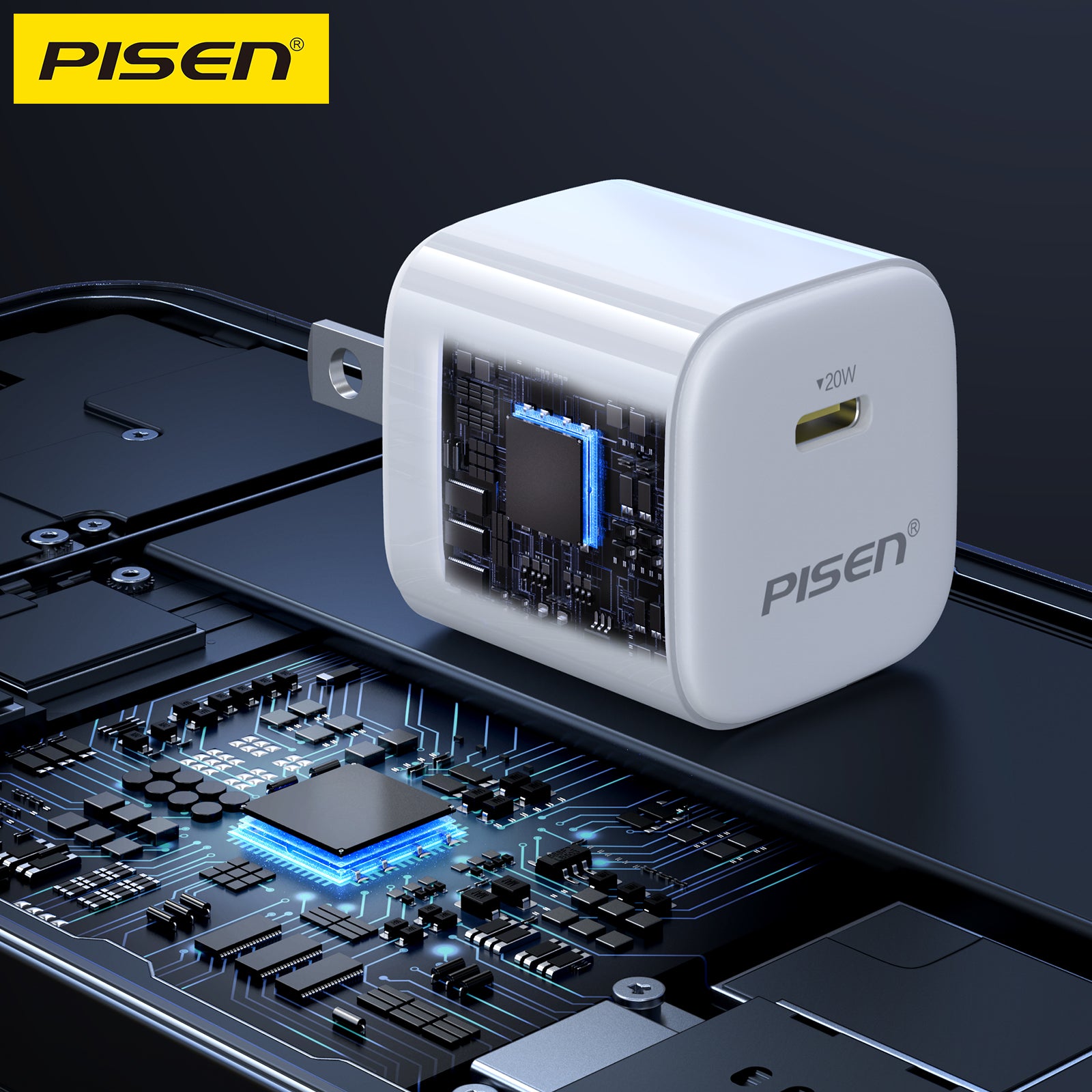 Pisen Quick 20W USB-C Fast Charger (US)