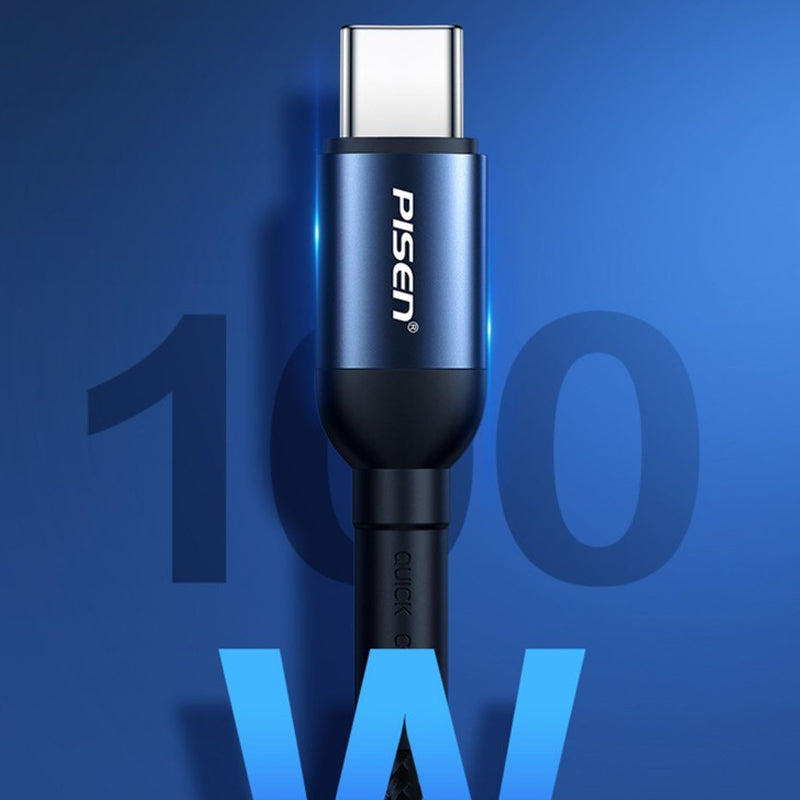 Pisen 100W Type-C wine glass charging cable
